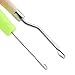 eBoot Wooden Bent Latch Hook Tool and Plastic Latch Hook Crochet Needle, Set of 2