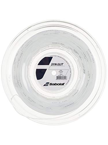 Babolat Syn Gut Tennis String (Reel) (White, 16g)