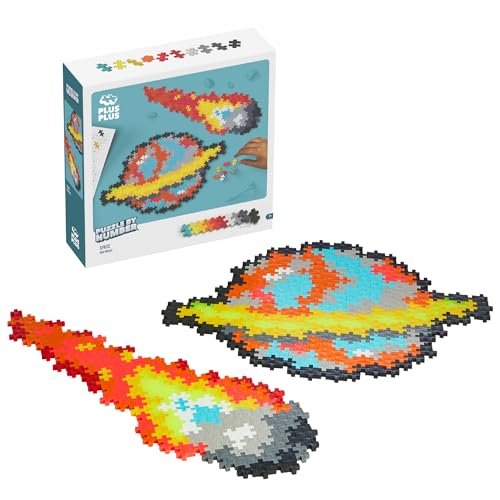 Plus Plus Puzzle By Number, 500 Piece Mini Interlocking Hashtag Color Blocks, 3D Pixel Art...