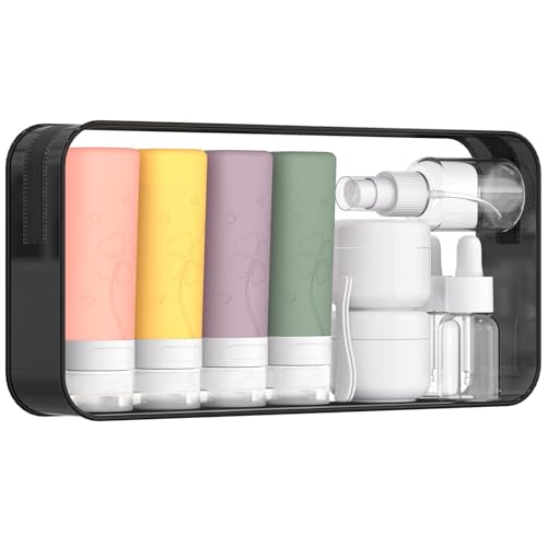 トラベルボトル 90ml 化粧品容器 50ml シリコントラベルボトル 漏れ防止 詰め替え可能 絞れる TSA承認 シャンプー旅行用容器 SAHMVER 12個セット