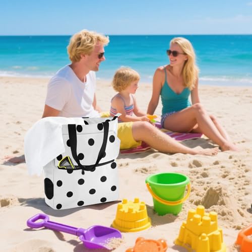 Bolsa de mano resistente para libros y playa con cremallera para mujer y hombre 7