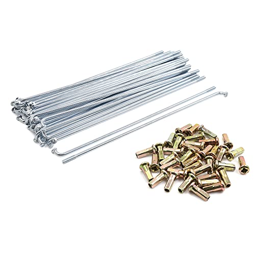 X AUTOHAUX 36 Speichen Set 180mm - Verzinkte Radspeichen Mit Nippeln Für Motorrad