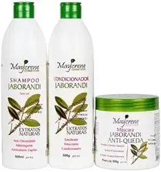 Kit Anti Caspa e Anti Queda Jaborandi Maycrene 500 ML 3 itens