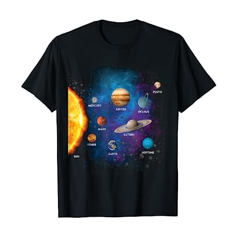 Our Solar System, Science Education,T Shirt Men, Women, Kids T-Shirt Cover