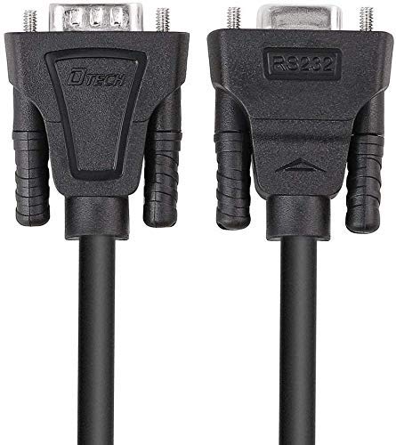 Câble Série DB9 Null Modem 1,5 M - Mâle Vers Femelle, 7 Fils, Handshaking Complet - Pour Communication RS232 Entre Appareils