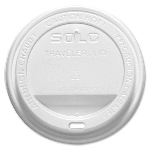 Solo Cup 360007 Traveler Lid, Solo, 12-16 oz., 300/CT, White
