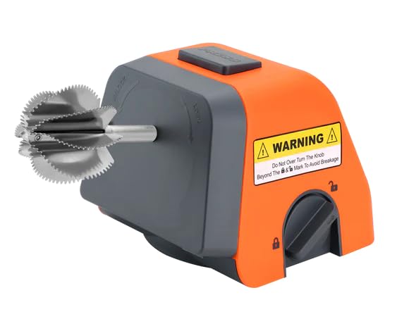 Image of Sowbaghya Coco 2-in-1 Electric Coconut Scraper & Multi-Function Sharpener (Orange)