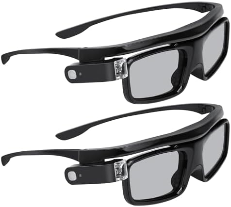 NexiGo Gafas 3D de Enlace DLP, Recargables, Activas con Obturador...