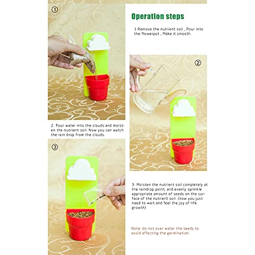 Lovskoo Mini Hanging Flower Pots Rain Cloud Watering Planters For Indoor Plants Railing Planter Yard Garden Rustic Farmhouse Decor For Outside Window Boxes Planters Cute Stuff Birthday Gifts (Blue) #TOP5