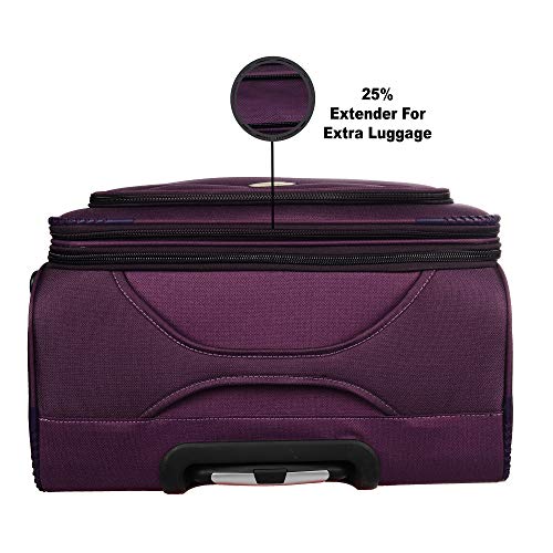 Image of STUNNERZ -Medium,Check-in Luggage -Trolley Bags,Travels Bags, Suitcase Tourist Bags |24 Inch | 62cm| (Purple) (4-Wheels)