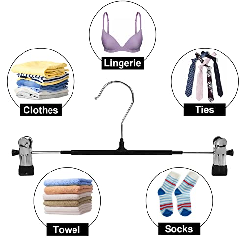 Pozean 30 Pack Pant Hangers With Clips - Pozean Skirt Hanger With Adjustable Clips, Clip Hangers Space Saving For Pants, Skirts, Jeans, Shorts, Kids Clothes And More thumb #5