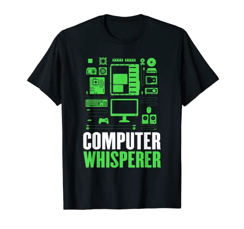 Computer whisperer drôle nerd for a Tech Support IT T-Shirt