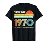 50 regali di anni vintage 1970 edizione limitata 50° compleanno maglietta
