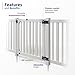 4ft H x 4ft W (1 Gate) No Dig WamBam Sturbridge Gate Kit, White Vinyl Picket Yard Fence Gate with Hardware Included for Sturbridge Fence Kit, Durable Outdoor Gate for Yard or Pool, BL19104