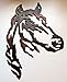 Horse Head Metal Wall Art Western Decor 12