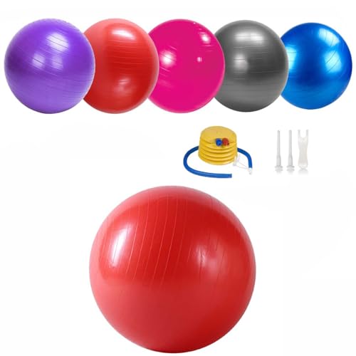 1x Gym Ball Fitness 75CM Exercise Yoga Pregnancy Anti-Burst & Extra Thick, Swiss Ball with Quick Pump, Birthing Ball for Yoga, Pilates, Fitness, Pregnancy & Labour - Image 4