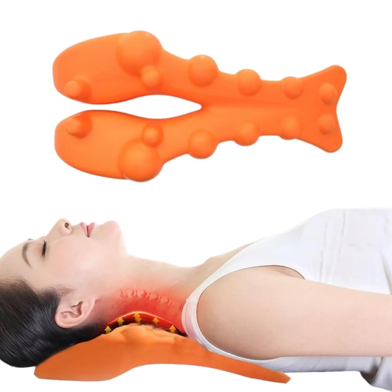 FCQRZC 2026 Cervipoint Trigger Point Massager Ergonomic for Muscle Relaxation Trapezius Trigger Point Massager (Orange)