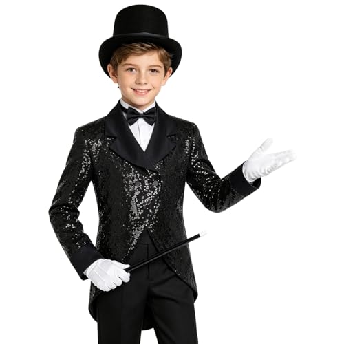 Veste de fête garçon pour carnaval ensemble de magicien et jeu de rôle