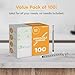 Care Touch CTSLL1-VC Syringe with Luer Lock Tip, 1ml, 100 Syringes without a Needle