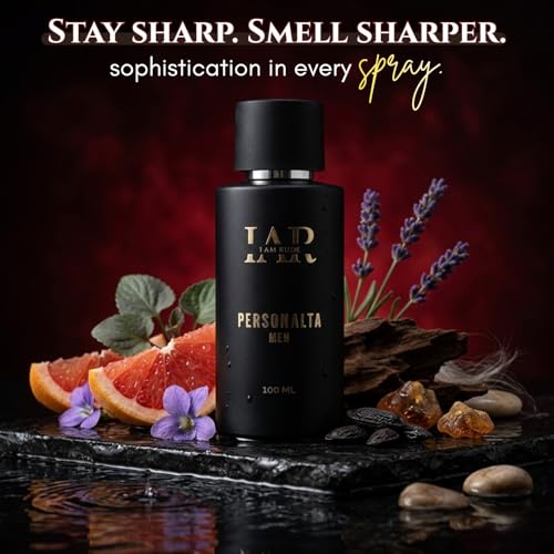 Image of Personalta Eau de Parfum for Men - Power & Presence Fragrance for a Bold Statement with Grapefruit, Violet Leaf, Lavender, Cashmeran, Tonka Bean, Musk & Amber - 100 ML