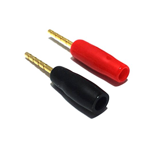 Cess Banana Pin Plug Open Screw Type Cable Connector - Tip Banana Plugs (20 Pack) #TOP6