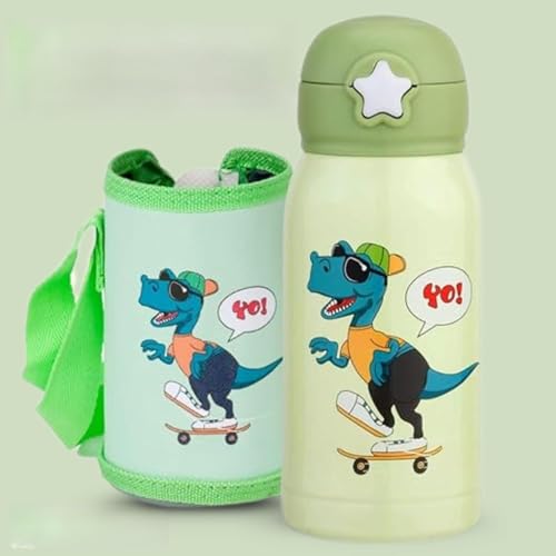 Image of Clay Craft VACBOTT Kids Double Walled 18 Hours Hot and 24 Hours Cold Water Bottle-550ML, 2-Piece Steel Bottles for Travelling|BPA-Free|Leak Proof|BIS Certified|1Year Limited Warranty