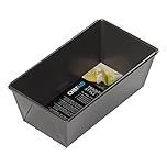 Chef Aid Non-Stick 2lb Loaf Tin, 900g Traditional Rectangular Bread pan Ideal for Bread, Loaves, Cakes.Handwash, Fridge and Freezer Safe.,Black, 21cm x 11.5cm x 7.5cm