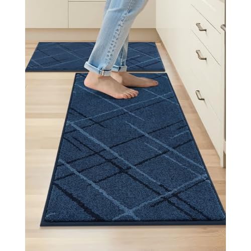 COSY HOMEER Kitchen Mats 2-Piece Non-Slip Runner Rug