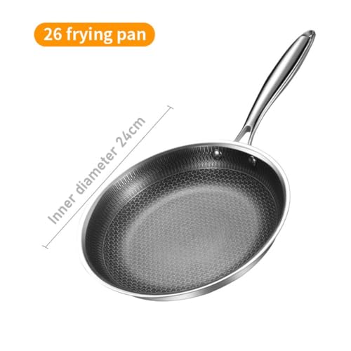 Wok de acero inoxidable con mango, 26 cm miniatura 7