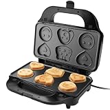 ETA Sorento Plus 6 w 1 Maker do croque-monsieur Powłoka nieprzywierająca ułatwiająca czyszczenie bez spalania I 900 W I Grill waflowy i wiele innych