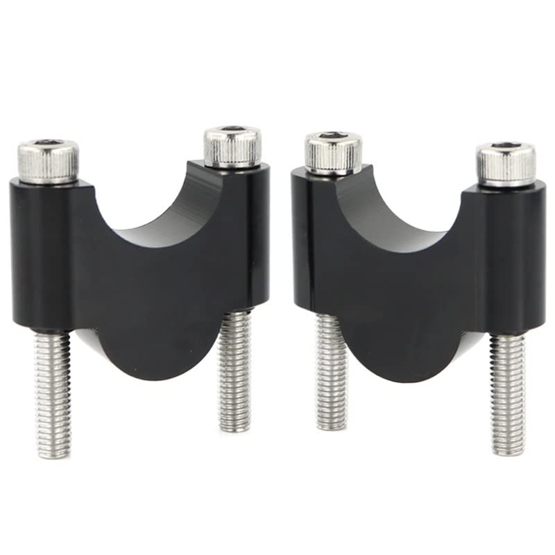 Pontet Guidon 1 1/8 "28mm Risers de Guidon 28mm Riseur de Barre Gras en Aluminium Universel Rehausseur De ​Guidon Universel (Color : Black Riser 30mm)