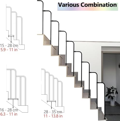 Kit balustre d'escalier en L pour balustrade extérieure et rambarde de terrasse - 6