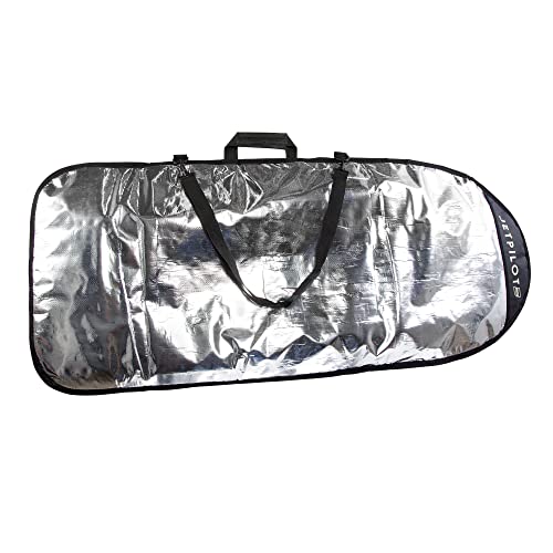 Jet Pilot- 58” Wake Surfboard Bag - Heavy Duty Shell - Padded Interior - Reinforced Nose Section - Two-Way Zipper - Travel Bag - Storage - Light Weight - Wakeboarding
