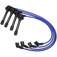 ACROPIX Car Spark Plug Coil Wires Ignition Coil Harness Cable 7mm Fit for Nissan Sentra 1995-1999 200SX 1995-1998 1.6L L4 No.2244057Y10/2244073C10 - Pack of 4