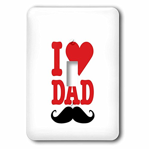 Interrupteur à bascule avec motif moustache 3dRose lsp_55701_1 commande électrique murale originale