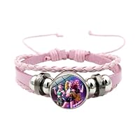 BCFSITNBH Huntrix Bracelets for Women Girl Anime Cartoon Huntrix Huntr/X Saja Boys Cute Derpy Tiger Adjustable Bracelet for Fans, Best Friend A07