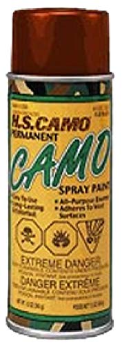 Hunters Specialties Camo Spray Paint - Non-Reflective Finish Water Resistant Fast Drying Paint for Treestands, Decoys, Blinds & Other Hunting Equipment, 12 Oz Spray Can - MUD BROWN