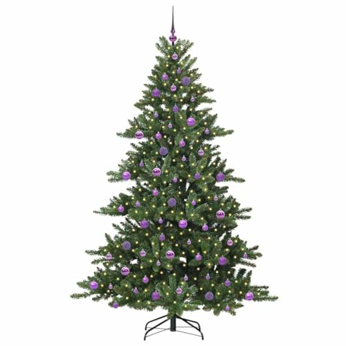 Sapin de Noël avec support pliable 210 cm facile à monter et décorer - 3