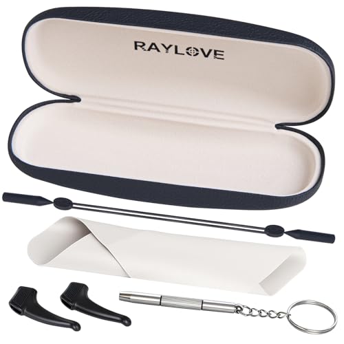 Image of RayLove Unisex Hard Shell Eyeglasses Cases, Protective Case For Glasses