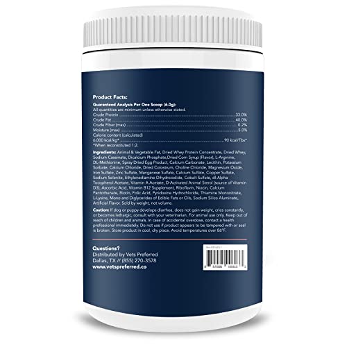 Vets Preferred Puppy Milk Replacement Formula Dog Milk Replacer