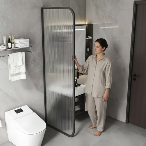 Cloison murale pour urinoir design noir mat | Panneau de qualité - 4