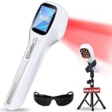 Cold Laser Therapy Device with LED Display, Infrared Light Therapy for Body (4x808nm +14X650nm), Red Light Therapy for Pain Relief Joint and Muscles for Humans/Pet, 8.6×2.1 Inch