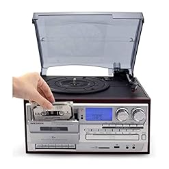 AURADO Figurines Tourne-Disque Vinyle Phonographe Antique Tourne-Disque Bluetooth Classique avec encodage USB (Tourne… - Les Beatles, Paul McCartney, John Lennon, RIngo Starr, George Harrison AURADO Figurines Tourne-Disque Vinyle Phonographe Antique Tourne-Disque Bluetooth Classique avec encodage USB (Tourne… – Image 2