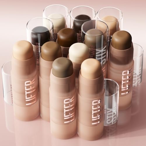 Maybelline New York Stick Visage Usages Look Naturel et Structuré Unifie et Illumine le Teint Sculpte le Visage Corrige les Imperfections Lifter Stix Teinte : - vue 9