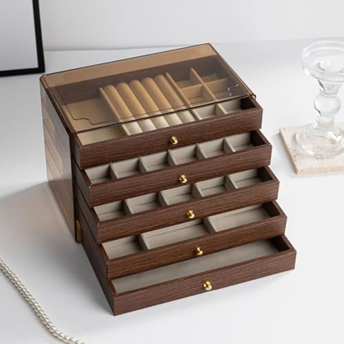 Organisateur de bijoux en bois pour éviter les colliers emmêlés