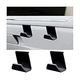 SWPHRT 2PCS Car Co-Pilot Glovebox Hooks, Front Passenger Seat Glovebox Storage Hanger for Purse Key Umbrella Cable, Multifunctional Glove Compartment Holder Organizer Hook, Universal Fit (Black)