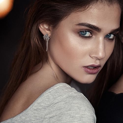HZMAN - arete de acero inoxidable para hombre y mujer