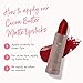 100% PURE Cocoa Butter Matte Lipstick Full Stay All Day Coverage, Lasting Moisturizing & Softening Natural Lip Color for All Skin Tones Vegan Fruit Pigmented Blood Orange (Classic Brick Red) - 0.15 oz