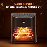 TOKIT Kitchen Air Fryer Countertop 10-in-1 with 4.8 QT Capacity Airfryer 95% Less Oil, 100+ Recipes, 1500W Max 400℉,Roast, Reheat, Dehydrate, Bake, Broil & More, Nonstick Basket Dishwasher-Safe, Gift - Image 2