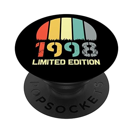 Born In 1998 Edición Limitada 1998 Cumpleaños Popsocket 1998 PopSockets PopGrip Intercambiable